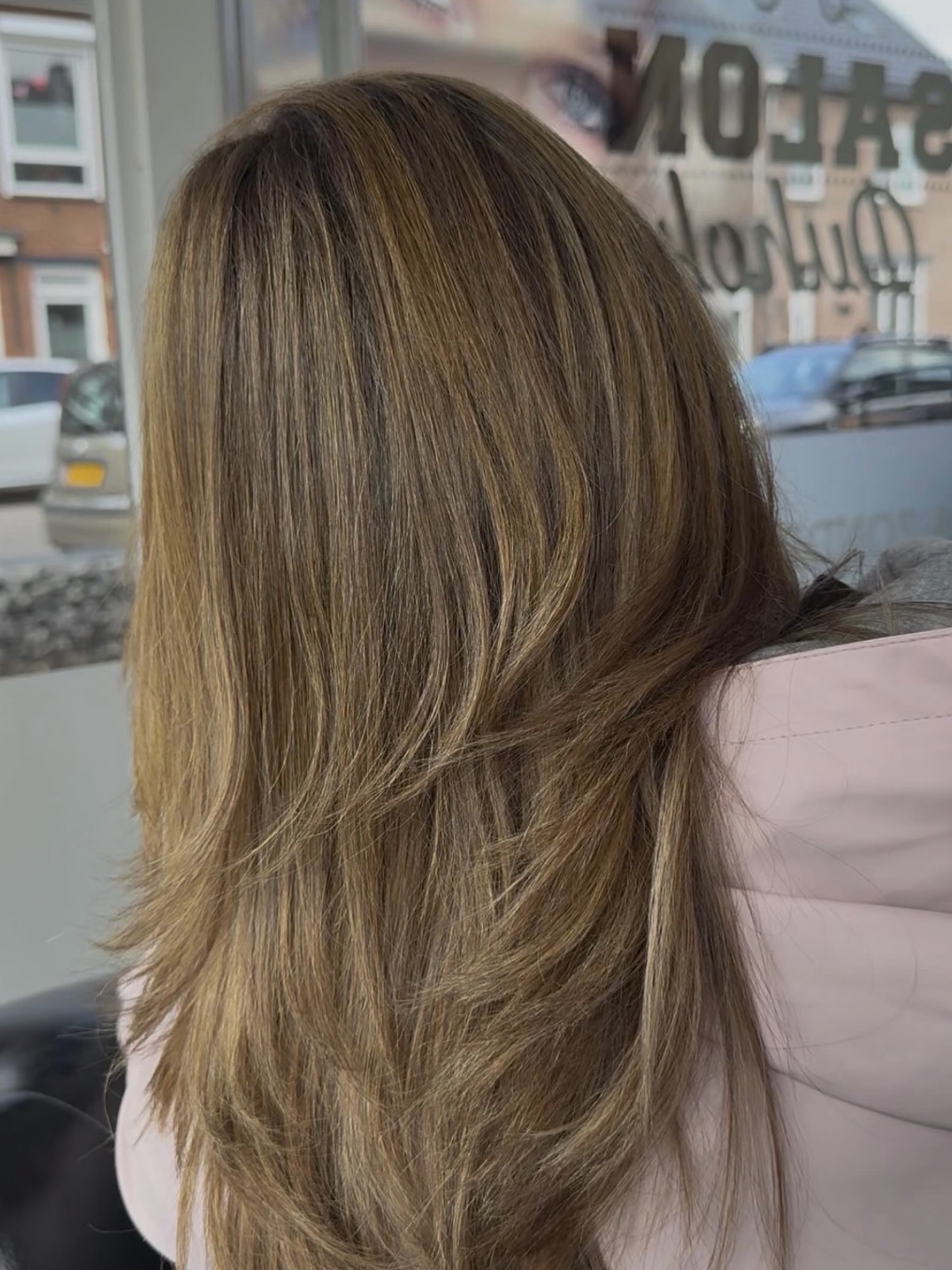 Balayage warm bruin