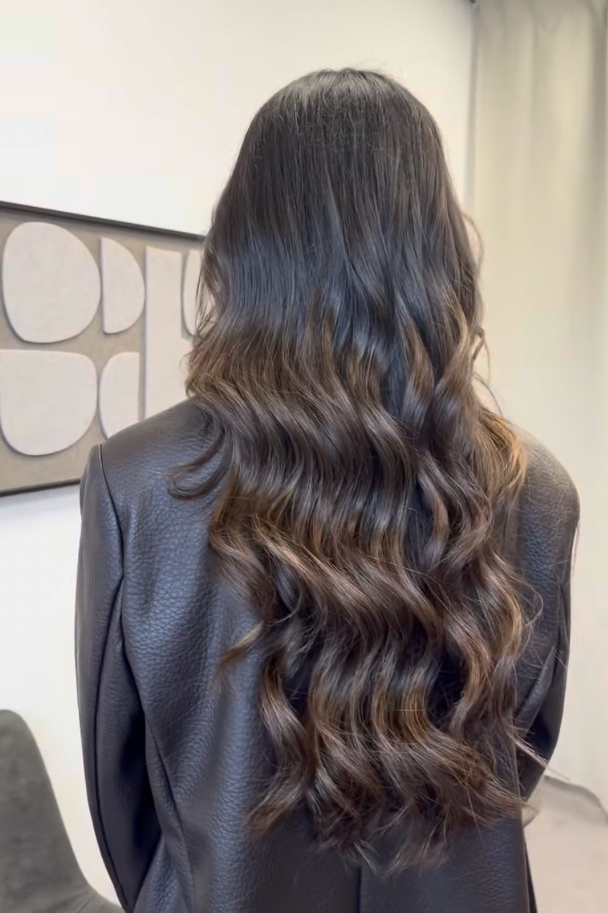 Lange wavy bruin